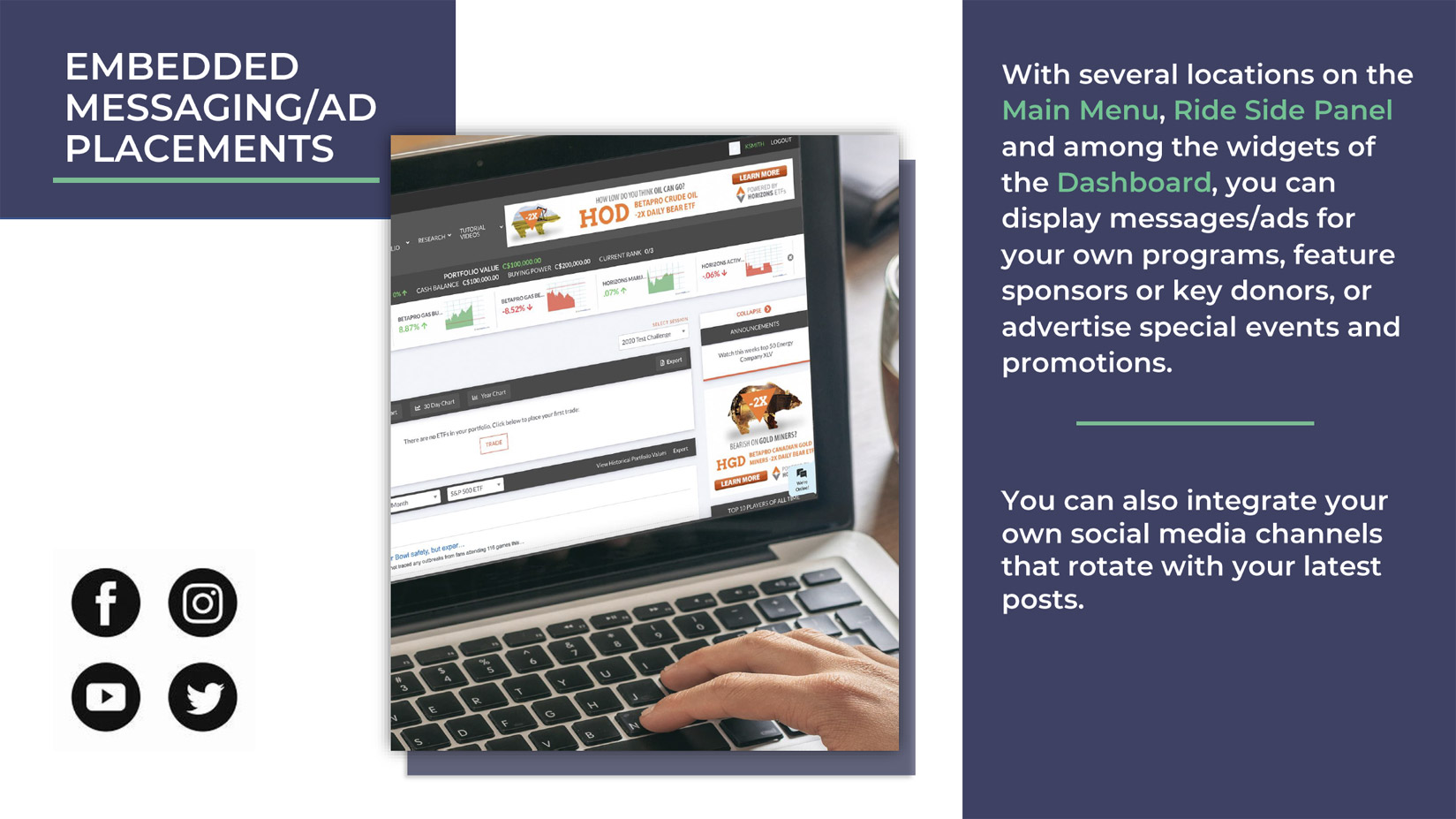 White Label Brochure: Embedded Messaging and Ad Placement