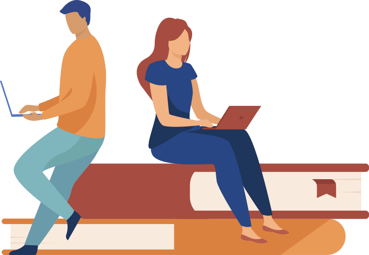 people typing on computers